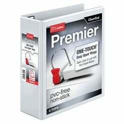 Coupon 🎁 Binders Cardinal Premier Easy Open ClearVue 3" Slant-D 3-Ring View Binder, White (CRD10330) 😉