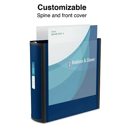 Best deal 😉 Staples Binders Better 2" 3 Ring View Binder With D-Rings, Navy Blue (24067) 🧨 - Image 2