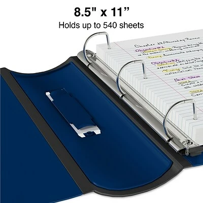 Best deal 😉 Staples Binders Better 2" 3 Ring View Binder With D-Rings, Navy Blue (24067) 🧨 - Image 3