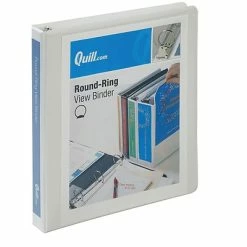 Best reviews of 🔔 Binders Quill Brand® Standard 1" 3 Ring View Binder, White (7221WE) 🛒