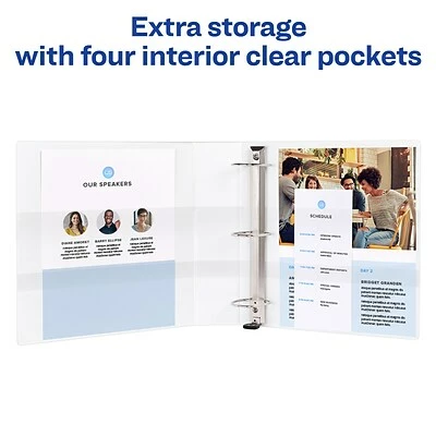 Buy 🔔 Binders Avery Heavy-Duty View Binder, 2" One Touch Rings, 540 Sheet Capacity, DuraHinge, Green (79683) 🧨 - Image 6