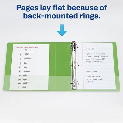 Buy 🔔 Binders Avery Heavy-Duty View Binder, 2" One Touch Rings, 540 Sheet Capacity, DuraHinge, Green (79683) 🧨 - Image 8