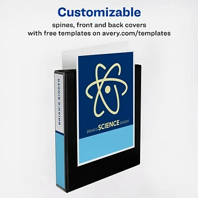 Wholesale 🛒 Binders Avery Economy 1 1/2" 3-Ring View Binder, Black (5725) 👏 - Image 3