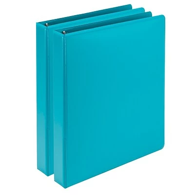 Promo 👍 Samsill Fashion 1" 3-Ring View Binders, Teal, 2/Pack (U86377) ❤️