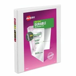Top 10 ⌛ Binders Avery Durable Standard 1/2" 3-Ring View Binder, White (17002) 👏