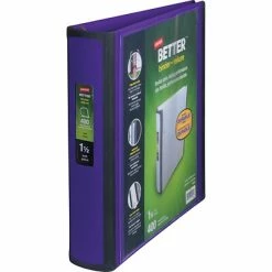 Best reviews of ✨ Staples Binders Better 1-1/2" 3 Ring View Binder With D-Rings, Purple (19061) 🔔