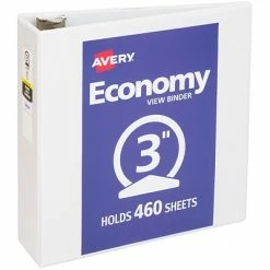Top 10 💯 Binders Avery Economy 3" 3-Ring View Binder, White (5741) 🧨