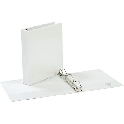Wholesale ⌛ Binders Quill Brand® Standard 1-1/2" 3 Ring View Binder With D-Rings, White (7321513) ⭐ - Image 2
