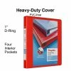 Discount ⌛ Staples Binders Heavy Duty 1" 3 Ring View Binder With D-Rings, Red (ST56295-CC) 🌟
