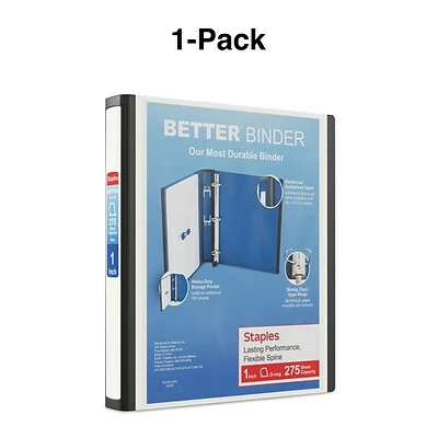 Promo ✔️ Staples Binders Better 1" 3 Ring View Binder With D-Rings, White (24050) 🤩 - Image 6