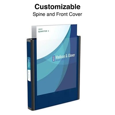 Hot Sale ✨ Staples Binders Better 1" 3 Ring View Binder With D-Rings, Navy Blue (24048) 🤩 - Image 2