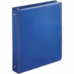Discount 🎁 Binders Quill Brand® Standard 1-1/2" 3 Ring Non View Binder, Dark Blue (739402) 🔔