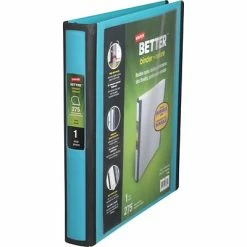 Coupon 🎉 Staples Binders Better 1" 3 Ring View Binder With D-Rings, Teal (13466-CC) ✔️