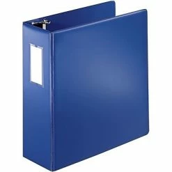 Buy ✔️ Binders Quill Brand® Standard 4" 3 Ring Non View Binder With D-Rings, Dark Blue (758952) ✔️