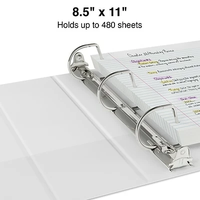 Cheap ⌛ Staples Binders Standard 2" 3 Ring View Binder With D-Rings, Green (55433) 😍 - Image 3