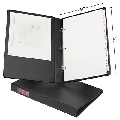 Buy 😀 Binders Avery 1" 3-Ring Legal Binder, Black (06400) 👍