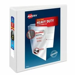 Best deal 💯 Binders Avery Heavy Duty 3" 3-Ring View Binder, White (05604) ✨