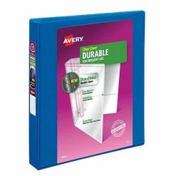 Flash Sale 🎁 Binders Avery Durable 1" 3-Ring View Binder, Dark Blue (17014) 🧨