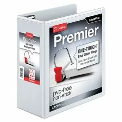 Cheapest 🎉 Binders Cardinal Premier EasyOpen ClearVue 4" Slant-D 3-Ring View Binder, White (CRD10340) 👏