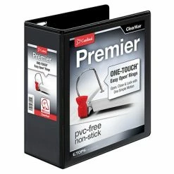 Best reviews of 🥰 Binders Cardinal Premier EasyOpen ClearVue 4" Slant-D 3-Ring View Binder, Black (CRD10341) 💯