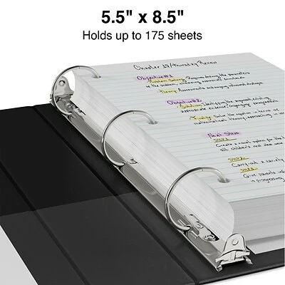 Best deal ✨ Staples Binders Standard 1" 3 Ring Mini View Binder, Black (26454) 💯 - Image 3