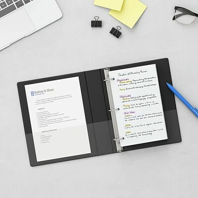 Best deal ✨ Staples Binders Standard 1" 3 Ring Mini View Binder, Black (26454) 💯 - Image 5