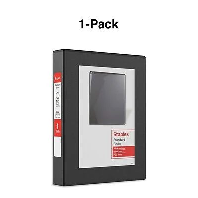 Best deal ✨ Staples Binders Standard 1" 3 Ring Mini View Binder, Black (26454) 💯 - Image 6
