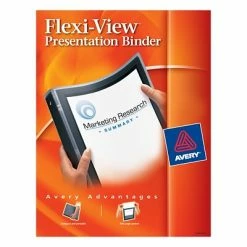 Best Pirce ⭐ Binders Avery Flexi-View Standard 1/2" 3-Ring Binder, Black (15767) 🔔