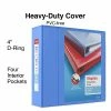 Deals 😀 Staples Binders Heavy Duty 4" 3 Ring View Binder With D-Rings, Periwinkle (ST56293-CC) ✨