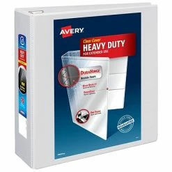 Best deal 🌟 Binders Avery Heavy-Duty 4" 3-Ring View Binder, White (79104) 🤩