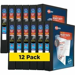 Wholesale 🌟 Binders Avery Heavy Duty 1" 3-Ring View Binder, Black, 12/Pack (79699CT) ❤️