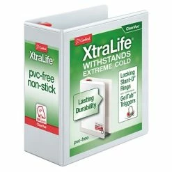 Top 10 🎉 Binders Cardinal® XtraLife® ClearVue™ 4" 3-Ring View Binder, White (26340) 👏