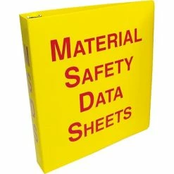 Discount 🥰 Binders Accuform Signs® Safety Data Sheets Binder, 1.5", Red/Yellow, Each 🛒