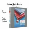 Deals 👍 Staples Binders Heavy Duty 2" 3 Ring View Binder With D-Rings, Gray (ST56330-CC) 🎉