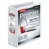 New 🎁 Binders Cardinal Premier EasyOpen 3" View Binder, White (CRD 11130CB) 👍