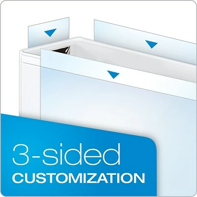 New 🎁 Binders Cardinal Premier EasyOpen 3" View Binder, White (CRD 11130CB) 👍 - Image 4