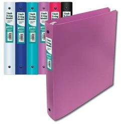 Promo 🧨 Binders Better Office Products 1" 3 Ring Binder, Assorted Colors, 24/Pack (11181-A) 👏