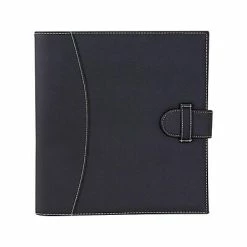 Coupon 😀 Binders It's Academic Executive Faux Leather 1" D-Ring Binder/Organizer, Black (92875) 🎉