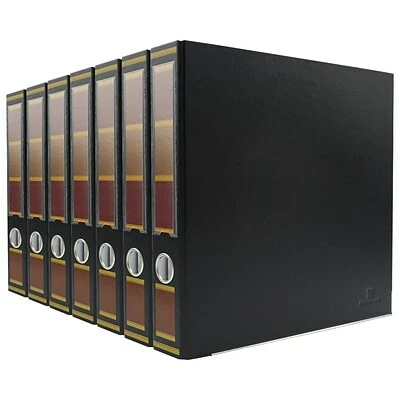 New 🥰 Binders Bindertek Premium 2" 3-Ring Non-View Binder, Barrister Black, 7/Pack (3SLPACK-BB) ❤️