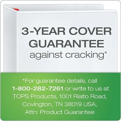 Hot Sale 🔥 Binders Cardinal® XtraLife® ClearVue™ 3" 3-Ring View Binder, White (26330) 🛒 - Image 6