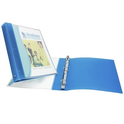 Best Sale ⌛ Binders Avery 1/2" 3-Ring Flexible Poly Binder, Blue (17670) ✨ - Image 4