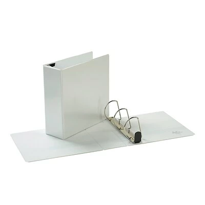 Best deal 🎁 Binders Quill Brand® Heavy Duty 4" 3 Ring View Binder, Easy Open D Rings, White (74204WE) 🔔 - Image 2