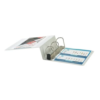 Best deal 🎁 Binders Quill Brand® Heavy Duty 4" 3 Ring View Binder, Easy Open D Rings, White (74204WE) 🔔 - Image 3