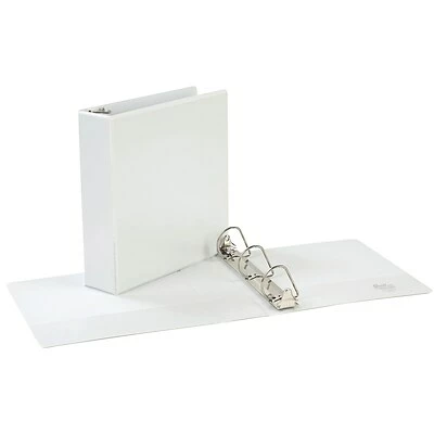 Brand new 🧨 Binders Quill Brand® Standard 2" 3 Ring View Binder With D-Rings, White (7320213) 🔔 - Image 2
