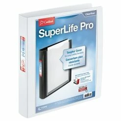 Budget ✔️ Cardinal® SuperLife™ Pro EasyOpen® ClearVue™ Locking Slant-D Ring Binders, 1-1/2" Capacity, White 👍