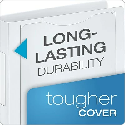 Budget ✔️ Cardinal® SuperLife™ Pro EasyOpen® ClearVue™ Locking Slant-D Ring Binders, 1-1/2" Capacity, White 👍 - Image 3