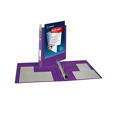 Buy 👍 Binders Avery Heavy Duty 1" 3-Ring View Binder, Purple (79771) 🧨 - Image 4