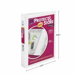 Cheapest ⭐ Binders Avery Mini Durable Protect & Store Standard 1" 3-Ring View Binder, White (23011) 🥰