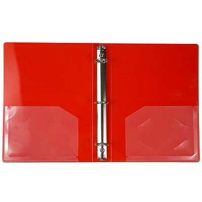Promo 👍 Binders JAM Paper Plastic Mini 1" 3-Ring Binder, Red (751TM1RE) 💯 - Image 2