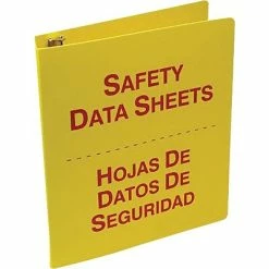 Brand new 🔥 Binders Accuform Signs® SDS 3-Ring Bilingual Binder, Red/Yellow, 2.5" (Ring Diameter) 🥰